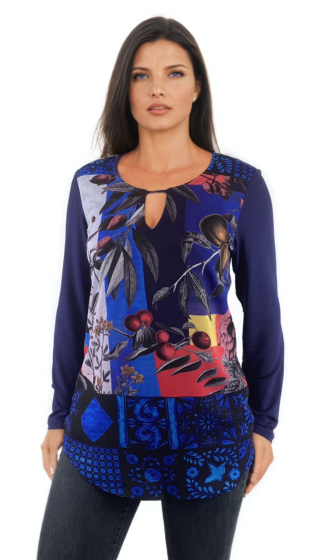Tunica dama - Tricou cu maneci lungi si decolteu rotund