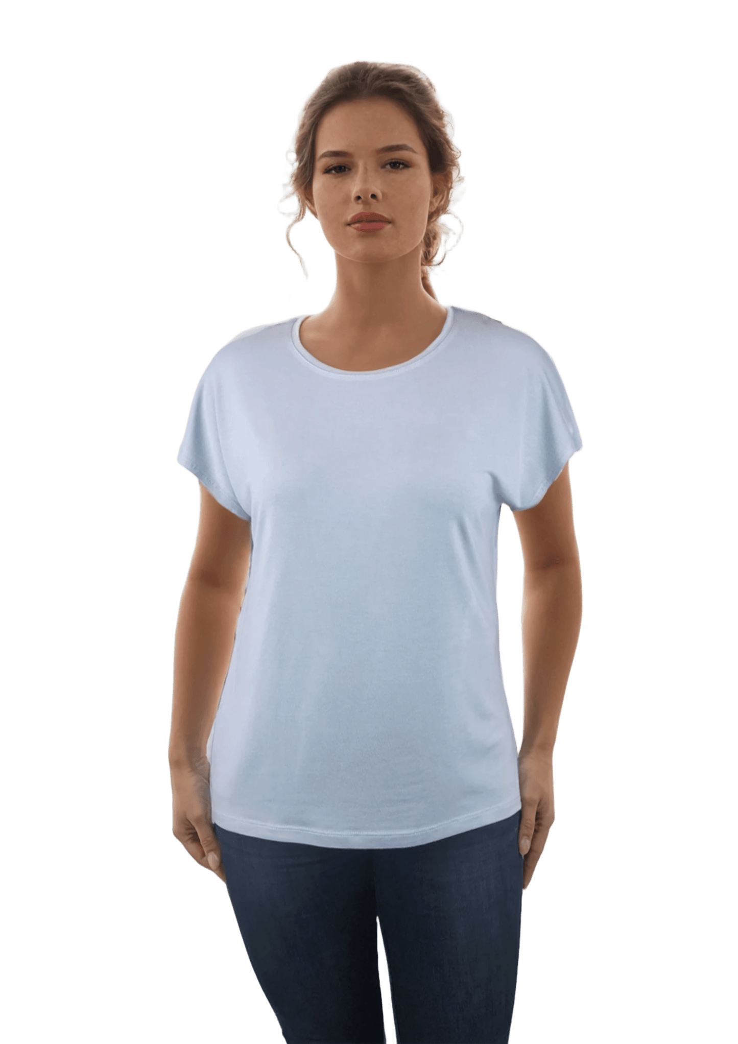Bluza dama - tricou cu maneca scurta si decolteu rotund