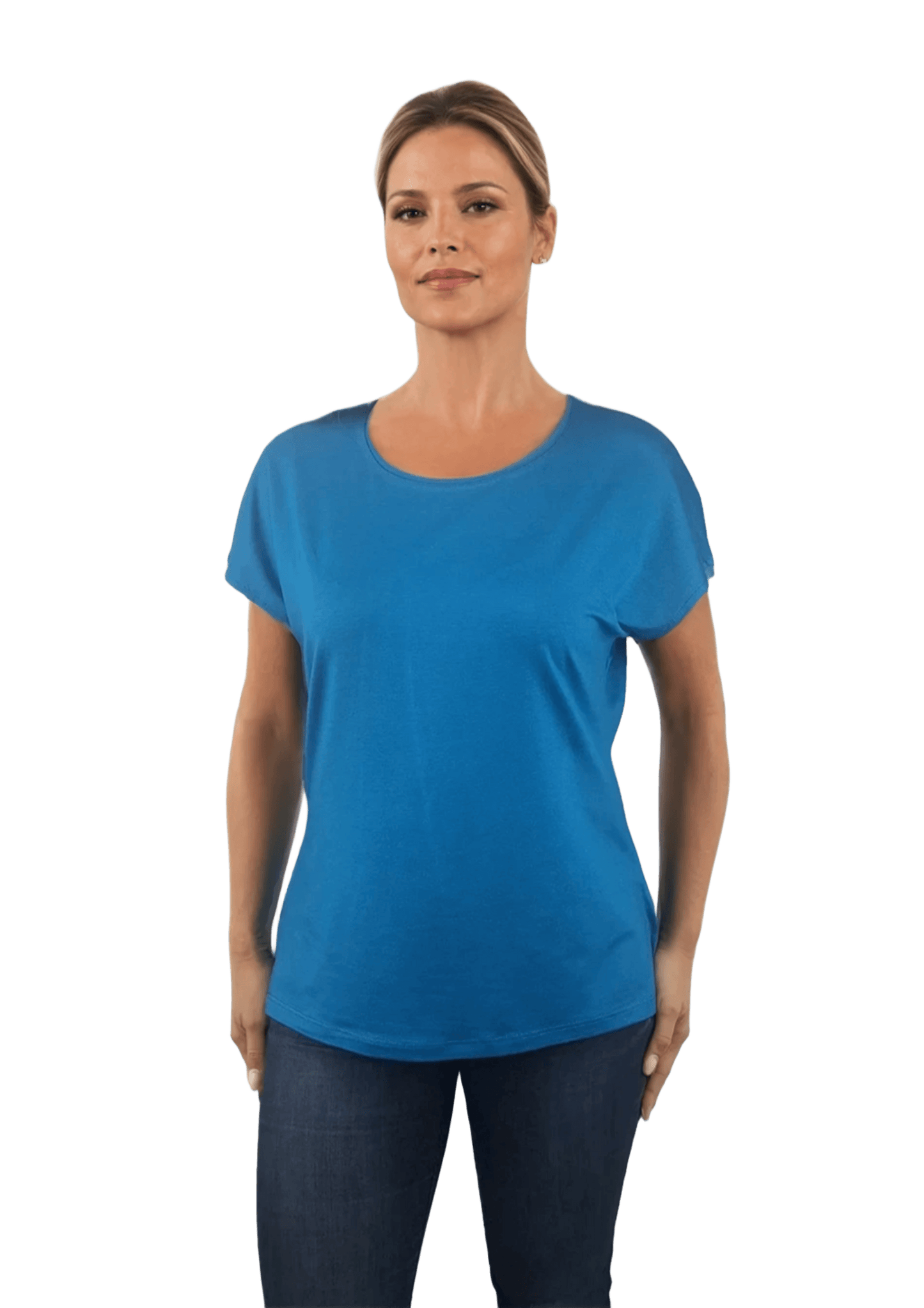 Bluza dama - tricou cu maneca scurta si decolteu rotund