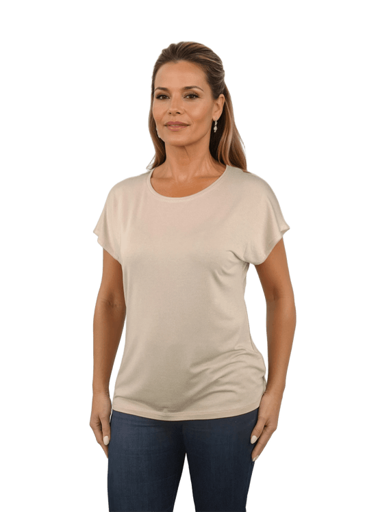 Bluza dama - tricou cu maneca scurta si decolteu rotund