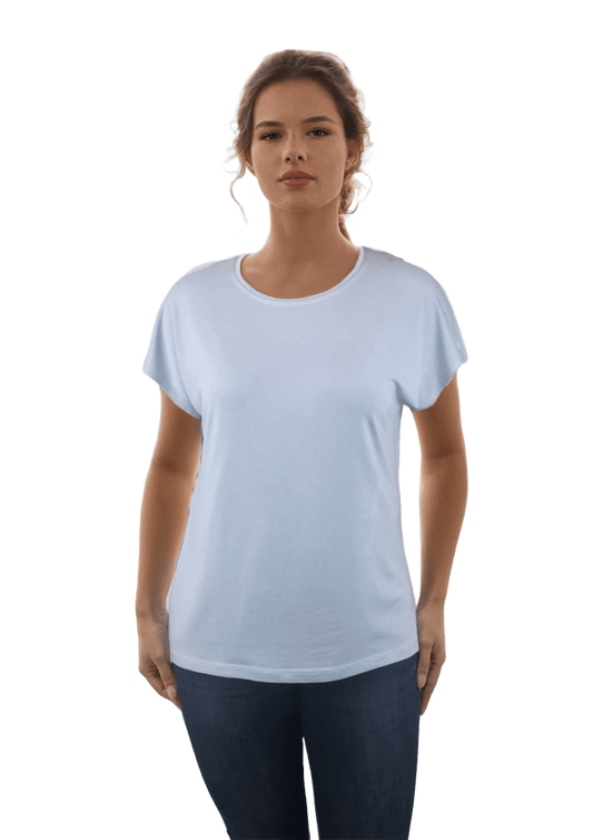 Bluza dama - tricou cu maneca scurta si decolteu rotund