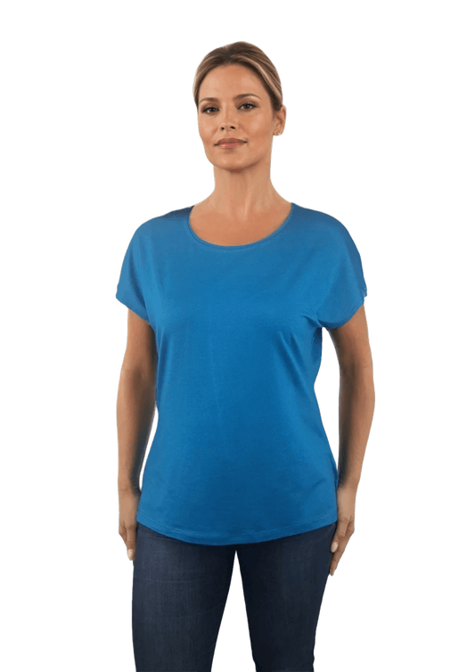 Bluza dama - tricou cu maneca scurta si decolteu rotund