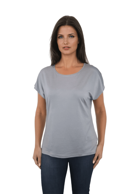 Bluza dama - tricou cu maneca scurta si decolteu rotund